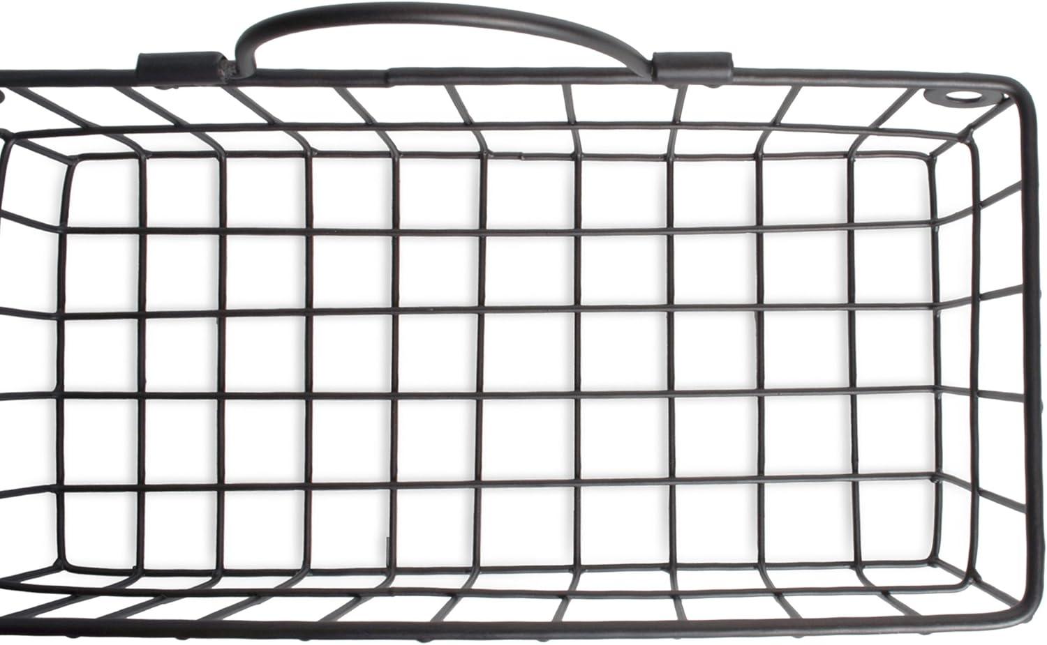 imageDII Farmhouse Vintage Dcor Wire Wall Basket Medium Bronze 2 PieceBronze