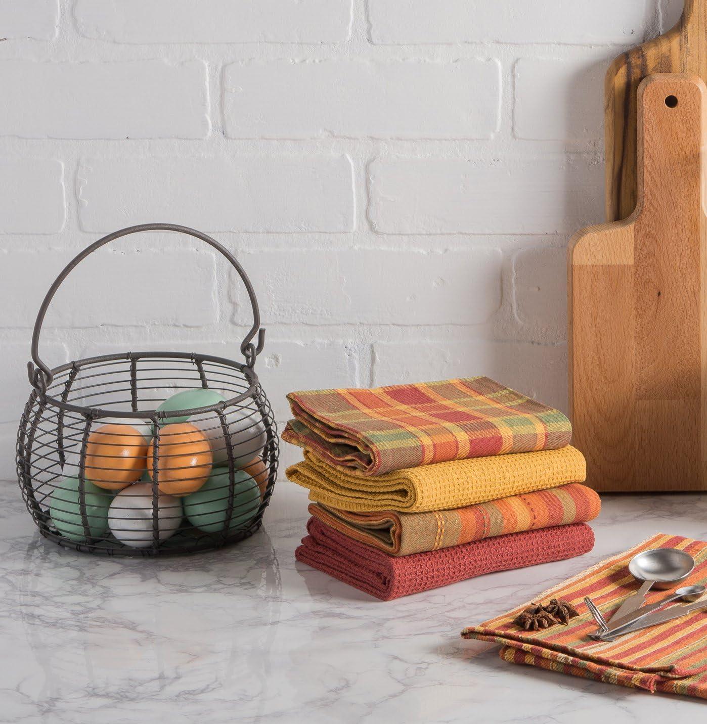 imageDII Vintage Wire Storage Baskets Egg Basket Set Rustic 3 PieceAssorted Egg Baskets