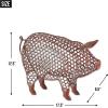 imageDII Chicken Wire Collection Farm Animal Sculpture Duck 13x475x145 inches IronIron