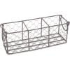 imageDII Chicken Wire Collection Farmhouse Vintage Caddy with Vases Rustic BronzeRustic Bronze