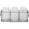 imageDII Chicken Wire Collection Farmhouse Vintage Caddy with Vases Rustic BronzeVintage Gray