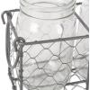 imageDII Chicken Wire Collection Farmhouse Vintage Caddy with Vases Rustic BronzeVintage Gray