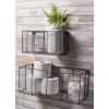 imageDII Chicken Wire Collection Farmhouse Vintage Wall Baskets Small Basket Vintage GreyVintage Grey