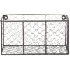 imageDII Chicken Wire Collection Farmhouse Vintage Wall Baskets Small Basket Vintage GreyVintage Grey