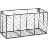 imageDII Chicken Wire Collection Farmhouse Vintage Wall Baskets Small Basket Vintage GreyVintage Grey