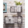 imageDII Chicken Wire Collection Farmhouse Vintage Wall Baskets Small Basket Vintage GreyVintage Grey