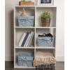 imageDII Farmhouse Chicken Wire Storage Baskets with Liner Small Rustic Black ampamp White Ticking Stripe 9x7x6quot 3 PieceAntique Denim