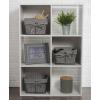 imageDII Farmhouse Chicken Wire Storage Baskets with Liner Small Rustic Black ampamp White Ticking Stripe 9x7x6quot 3 PieceRustic Black  White Ticking Stripe