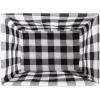 imageDII Farmhouse Chicken Wire Storage Baskets with Liner Small Rustic Black ampamp White Ticking Stripe 9x7x6quot 3 PieceVintage Black  White Check