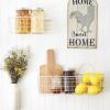 imageDII Farmhouse Vintage Dcor Wire Wall Basket Medium Bronze 2 PieceAntique White