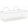 imageDII Farmhouse Vintage Dcor Wire Wall Basket Medium Bronze 2 PieceAntique White