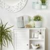 imageDII Farmhouse Vintage Dcor Wire Wall Basket Medium Bronze 2 PieceAqua
