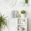 imageDII Farmhouse Vintage Dcor Wire Wall Basket Medium Bronze 2 PieceAqua