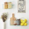 imageDII Farmhouse Vintage Dcor Wire Wall Basket Medium Bronze 2 PieceAqua