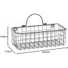 imageDII Farmhouse Vintage Dcor Wire Wall Basket Medium Bronze 2 PieceBlack