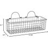 imageDII Farmhouse Vintage Dcor Wire Wall Basket Medium Bronze 2 PieceBlack