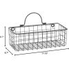 imageDII Farmhouse Vintage Dcor Wire Wall Basket Medium Bronze 2 PieceBlack