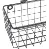 imageDII Farmhouse Vintage Dcor Wire Wall Basket Medium Bronze 2 PieceBlack