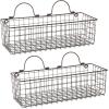 imageDII Farmhouse Vintage Dcor Wire Wall Basket Medium Bronze 2 PieceBronze