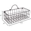 imageDII Farmhouse Vintage Dcor Wire Wall Basket Medium Bronze 2 PieceBronze