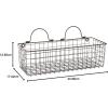 imageDII Farmhouse Vintage Dcor Wire Wall Basket Medium Bronze 2 PieceBronze
