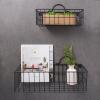 imageDII Farmhouse Vintage Dcor Wire Wall Basket Medium Bronze 2 PieceBronze