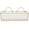 imageDII Farmhouse Vintage Dcor Wire Wall Basket Medium Bronze 2 PieceGold