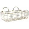 imageDII Farmhouse Vintage Dcor Wire Wall Basket Medium Bronze 2 PieceGold