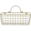 imageDII Farmhouse Vintage Dcor Wire Wall Basket Medium Bronze 2 PieceGold