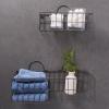 imageDII Farmhouse Vintage Dcor Wire Wall Basket Medium Bronze 2 PieceGray
