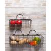 imageDII Farmhouse Vintage Dcor Wire Wall Basket Medium Bronze 2 PieceGray