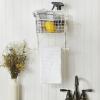 imageDII Rustic Farmhouse Bathroom Dcor Metal Storage Small Towel Bar RusticAntique White