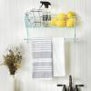 imageDII Rustic Farmhouse Bathroom Dcor Metal Storage Small Towel Bar RusticAqua