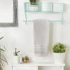 imageDII Rustic Farmhouse Bathroom Dcor Metal Storage Small Towel Bar RusticAqua