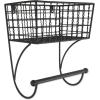 imageDII Rustic Farmhouse Bathroom Dcor Metal Storage Small Towel Bar RusticBlack