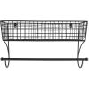 imageDII Rustic Farmhouse Bathroom Dcor Metal Storage Small Towel Bar RusticBlack