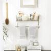 imageDII Rustic Farmhouse Bathroom Dcor Metal Storage Small Towel Bar RusticGold
