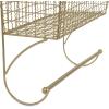 imageDII Rustic Farmhouse Bathroom Dcor Metal Storage Small Towel Bar RusticGold