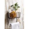 imageDII Rustic Farmhouse Bathroom Dcor Metal Storage Small Towel Bar RusticGray
