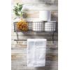 imageDII Rustic Farmhouse Bathroom Dcor Metal Storage Small Towel Bar RusticGray
