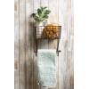 imageDII Rustic Farmhouse Bathroom Dcor Metal Storage Small Towel Bar RusticRustic