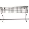 imageDII Rustic Farmhouse Bathroom Dcor Metal Storage Small Towel Bar RusticRustic
