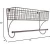imageDII Rustic Farmhouse Bathroom Dcor Metal Storage Small Towel Bar RusticRustic