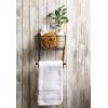 imageDII Rustic Farmhouse Bathroom Dcor Metal Storage Small Towel Bar RusticRustic