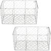 imageDII Chicken Wire Collection Farmhouse Vintage Wall Baskets Small Basket Vintage GreyAntique White