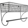 imageDII Rustic Farmhouse Bathroom Dcor Metal Storage Small Towel Bar RusticBlack