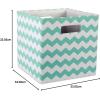 imageDII Collapsible Polyester Storage Cube Chevron Gray LargeAqua