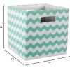 imageDII Collapsible Polyester Storage Cube Chevron Gray LargeAqua