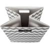 imageDII Collapsible Polyester Storage Cube Chevron Gray LargeGray