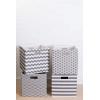 imageDII Collapsible Polyester Storage Cube Chevron Gray LargeGray